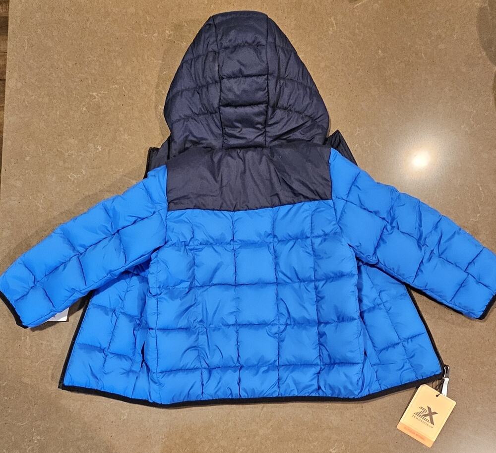 Brand New ZeroXposur Boys Blue Quilted Zip Up Jacket Size 4/5